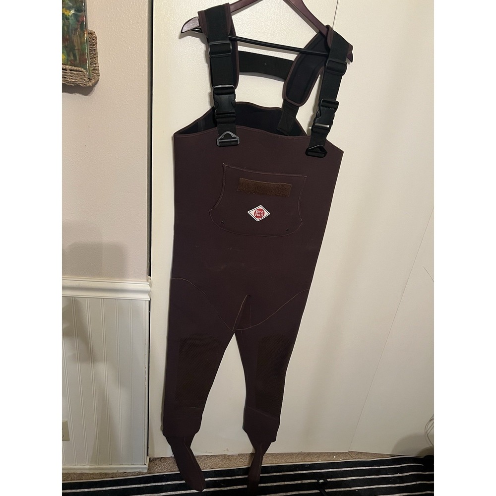 Vtg Red Ball Neoprene Stockingfoot Chest Waders Brown Size M Stock 83301 Fly